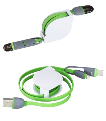 Connect Multicargador Retráctil