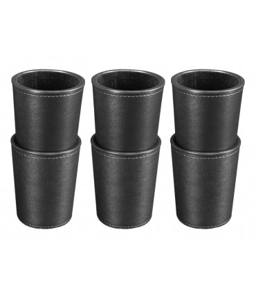 Set de 6 Cachos de PU Negro