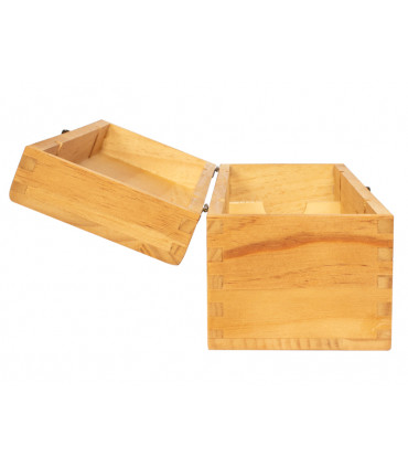 Caja de Madera Natural para Vino