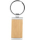 Llavero de Bamboo Metal Tag